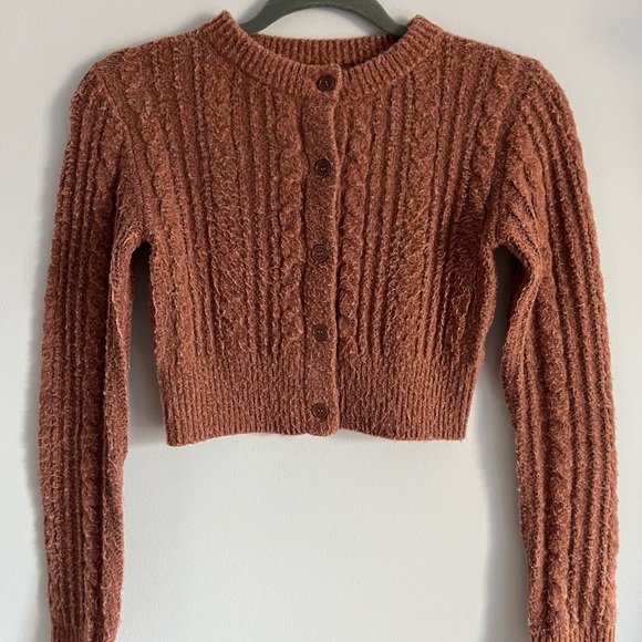 Urban Outfitters Button Up Cropped Cardigan - Picture 1 of 4